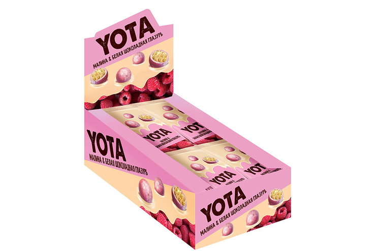 «Yota», драже хрустящий шарик в малиновой глазури, 40 г «Yota», драже хрустящий шарик в малиновой глазури, 40 г