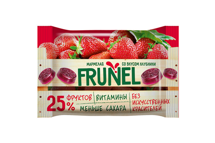 «Frunel», мармелад со вкусом клубники, 40 г