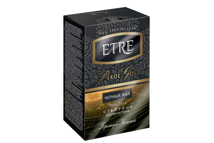 «ETRE», pekoe Gold чай чёрный, крупнолистовой, 100 г