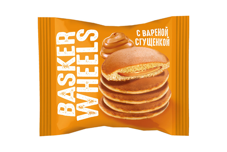 «Basker Wheels», панкейк с начинкой «варёная сгущёнка», 36 г