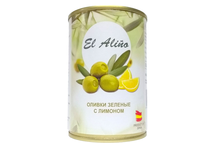 «EL alino», оливки крупные с лимоном, 270 г