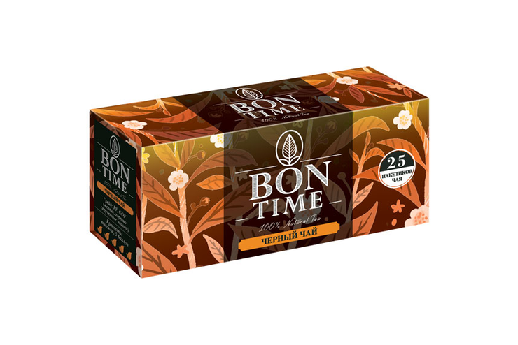 «Bontime», чай черный, 25 пакетиков, 50 г «Bontime», чай черный, 25 пакетиков, 50 г
