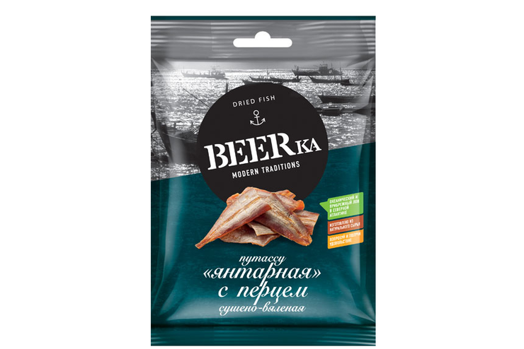 «Beerka», путассу с перцем сушёно-вяленая, 70 г
