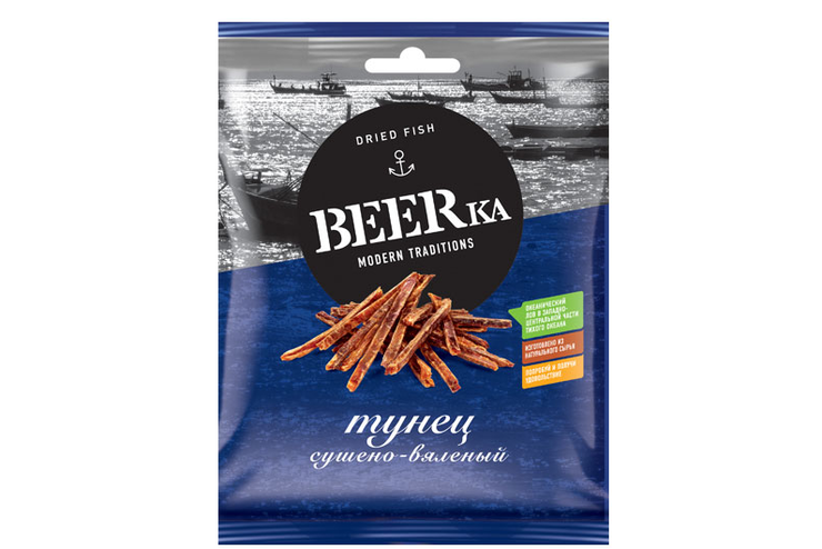«Beerka», тунец сушёно-вяленый, 40 г
