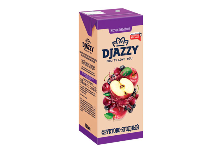 «Djazzy», сок фруктово-ягодный, 0.2л