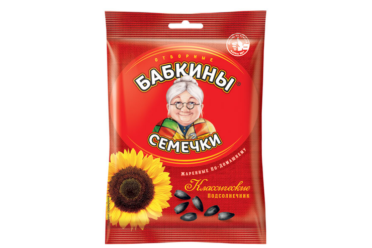 «Бабкины семечки», семечки отборные, жареные, 100 г
