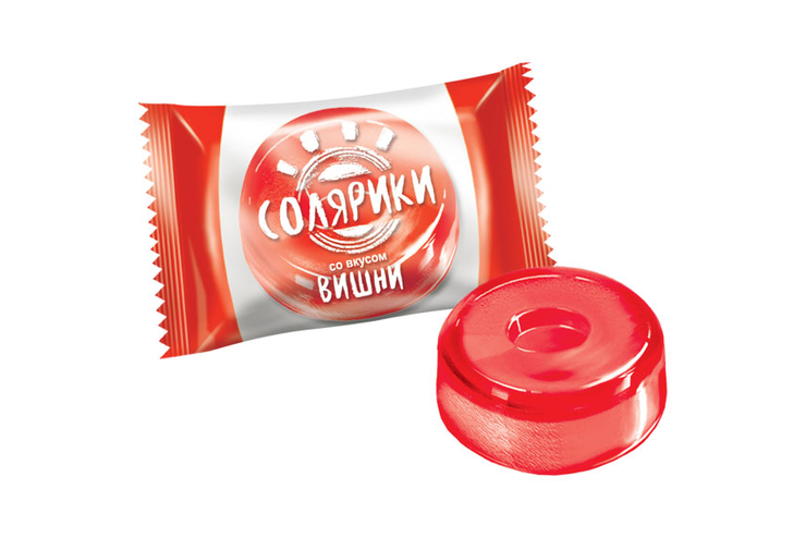 Карамель Солярики вишня (коробка 5 кг) Карамель Солярики вишня (коробка 5 кг)