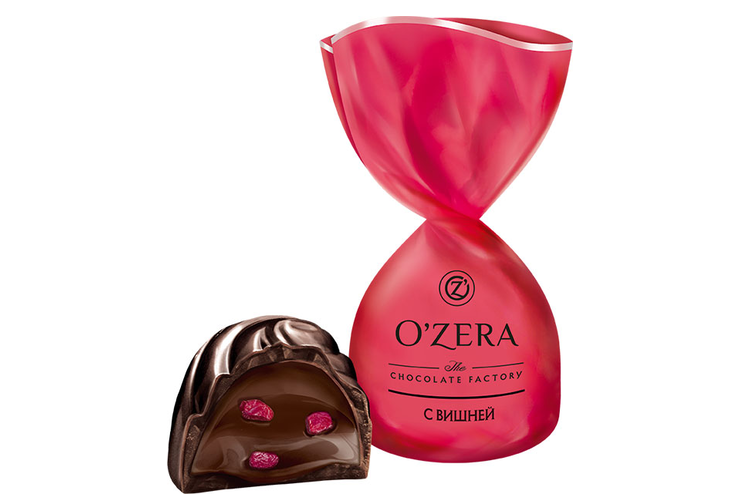 «O'Zera», конфеты с дробленой вишней (упаковка 0,5 кг)