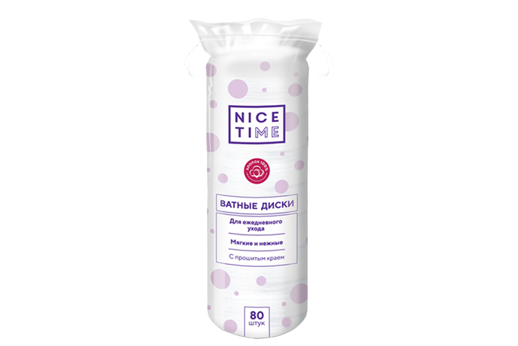 Ватные диски «Nice Time» 80 шт Ватные диски «Nice Time» 80 шт