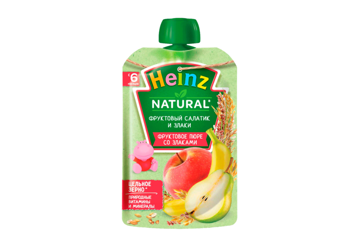 «Heinz», пюре фруктово-зерновое, 90 г