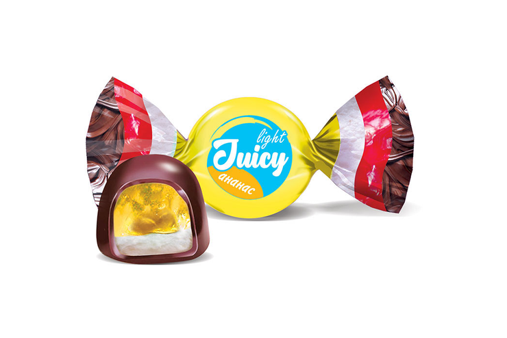 Конфета Juicy light ананас (упаковка 0,5 кг)