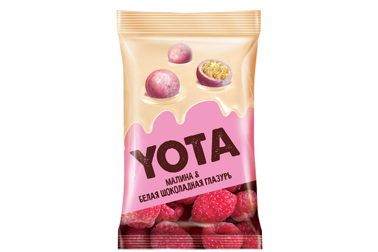 «Yota», драже хрустящий шарик в малиновой глазури, 40 г «Yota», драже хрустящий шарик в малиновой глазури, 40 г