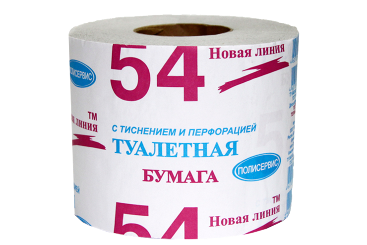 Туалетная бумага «Новая линия» с тиснением и перфорацией
