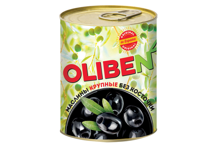 «OLIBEN», маслины крупные без косточки, 290 мл