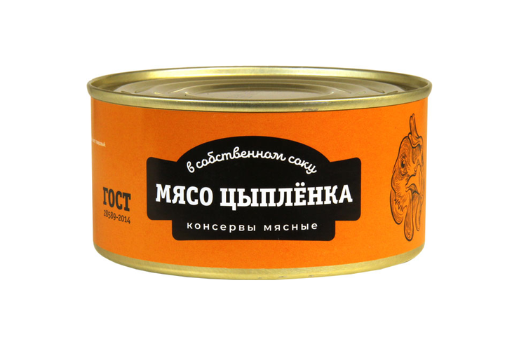 Мясо цыпленка в собственном соку ГОСТ, 325 г Мясо цыпленка в собственном соку ГОСТ, 325 г