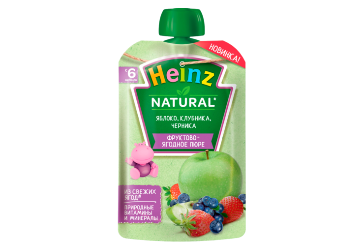 «Heinz», пюре фруктовое, 90 г