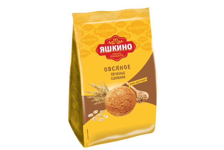 «Яшкино», печенье «Овсяночка», сдобное, 450 г