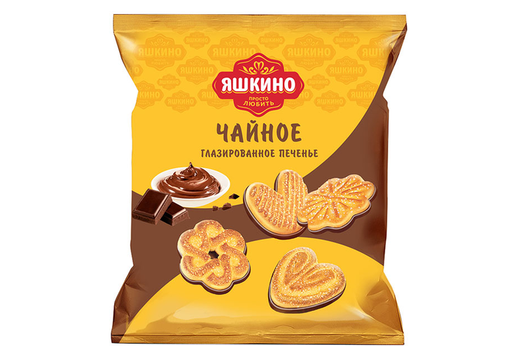 «Яшкино», печенье «Чайное» глазированное, 450 г