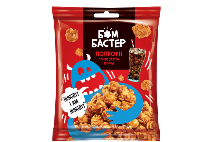 «Бомбастер», попкорн карамельный со вкусом колы, 50 г
