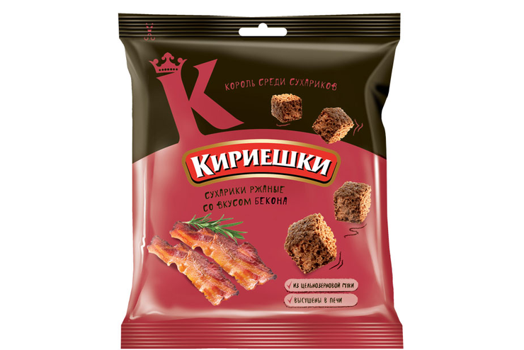 «Кириешки», сухарики со вкусом бекона, 40 г