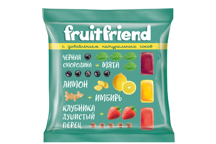 Конфеты желейные FruitFriend (упаковка 0,5 кг)