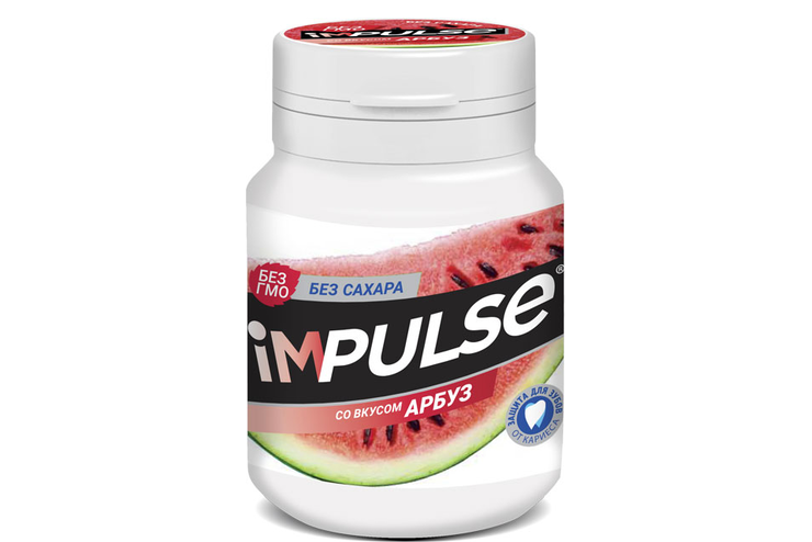 «Impulse», жевательная резинка со вкусом «Арбуз», 56 г