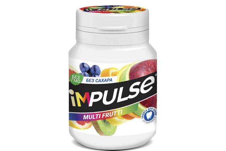 «Impulse», жевательная резинка Multi-Frutti, 56 г
