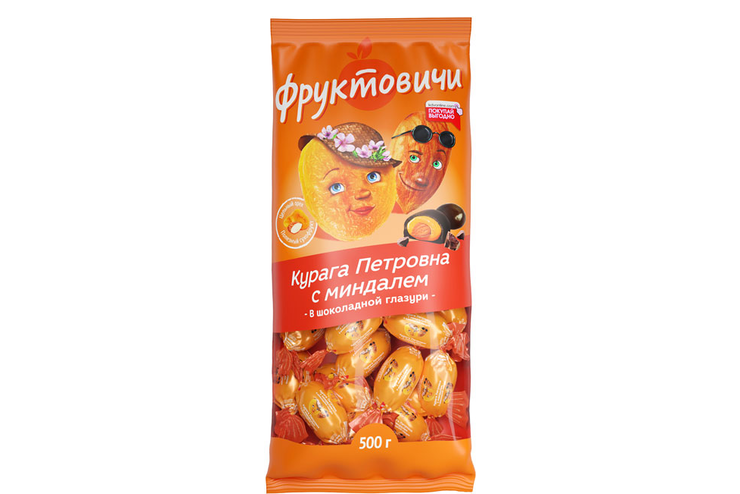 «Фруктовичи», конфета «Курага Петровна» с миндалём в шоколадной глазури (упаковка 0,5 кг) «Фруктовичи», конфета «Курага Петровна» с миндалём в шоколадной глазури (упаковка 0,5 кг)
