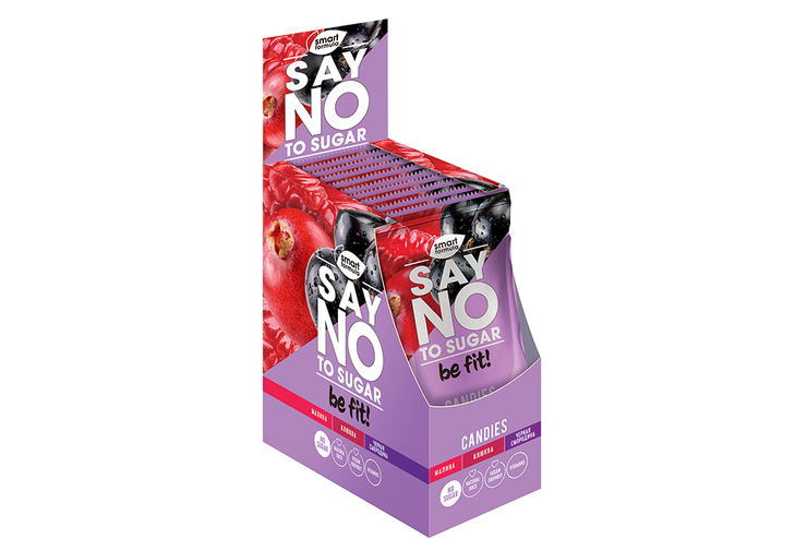 «Smart Formula», карамель без сахара Say no to sugar, малина, клюква, чёрная смородина, 60 г «Smart Formula», карамель без сахара Say no to sugar, малина, клюква, чёрная смородина, 60 г