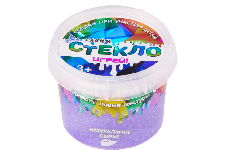 Слайм «Стекло» Party Slime с блестками, 100 г