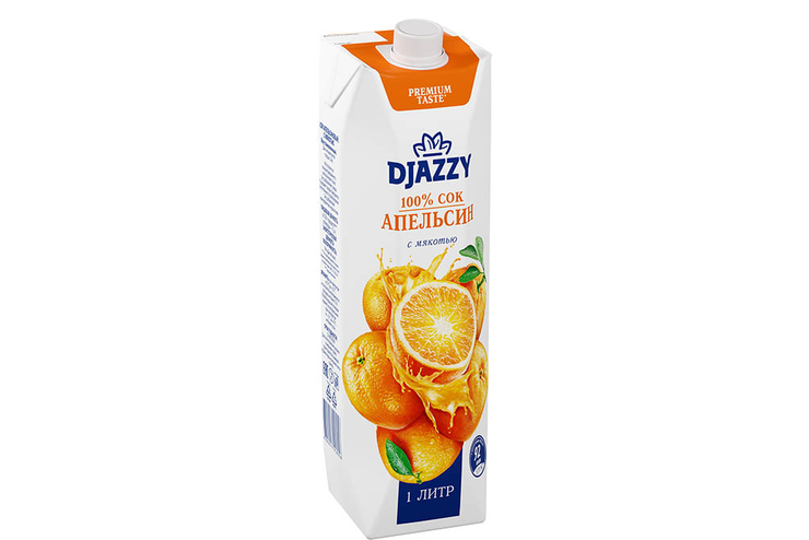 «Djazzy», сок «Апельсин с мякотью», 1л