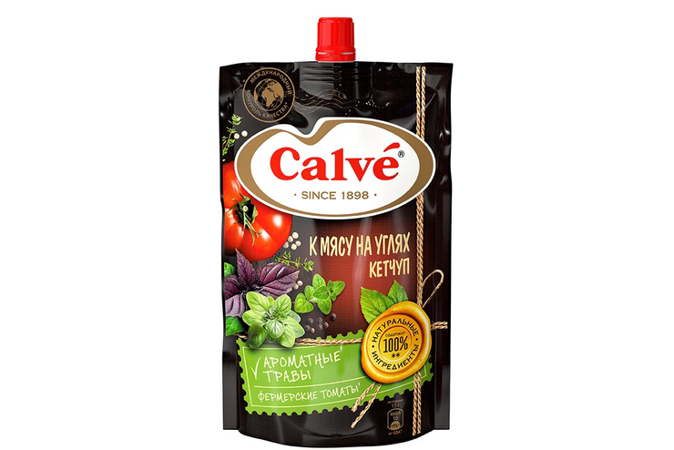 «Calve», кетчуп «К мясу на углях», 350 г