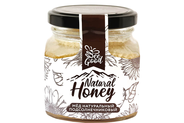 «Natural Honey», мёд подсолнечниковый, 330 г