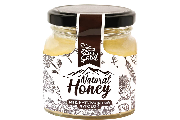 «Natural Honey», мёд луговой, 330 г