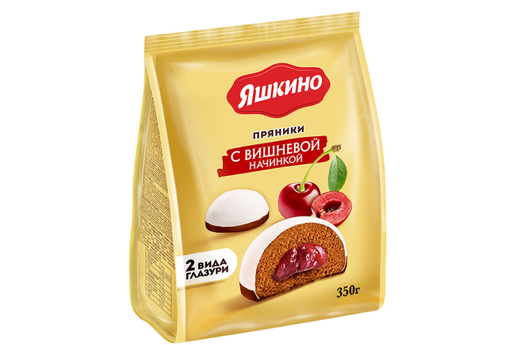 «Яшкино», пряники с вишнёвой начинкой, 350 г «Яшкино», пряники с вишнёвой начинкой, 350 г
