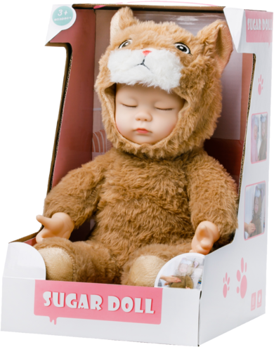 Мягкая кукла «Sugar Doll» в костюме медвежонка