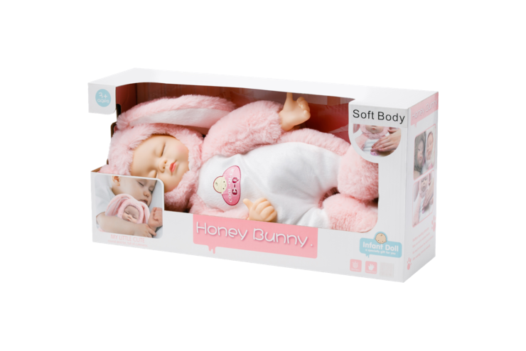 Мягкая кукла «Sugar Doll» Спящий мальчик-зайчик