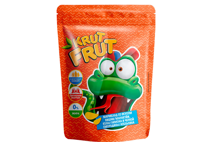 «KrutFrut», мармелад жевательный, в форме забавных змеек, 200 г