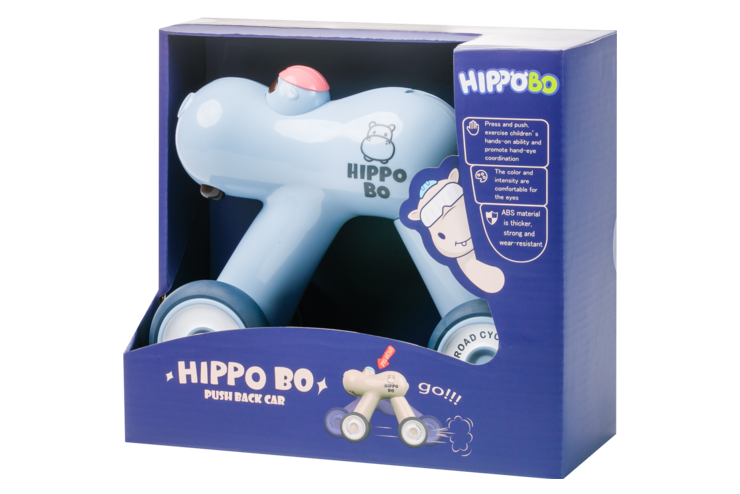 Машинка-бегемотик «Hippo BO» цвет: голубой