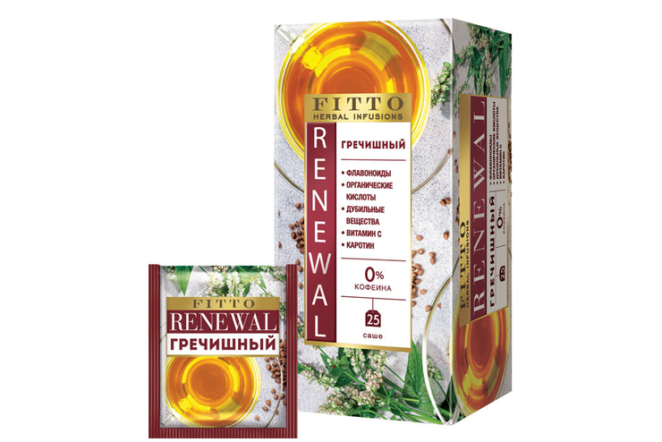 «Fitto», чай травяной Renewal гречишный, 25 пакетиков, 50 г
