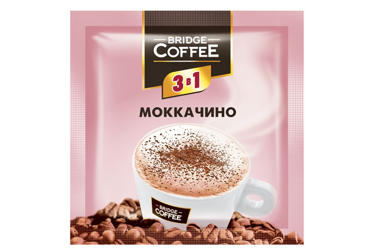 «Bridge Coffee», напиток кофейный 3 в 1 Моккачино, 20 г