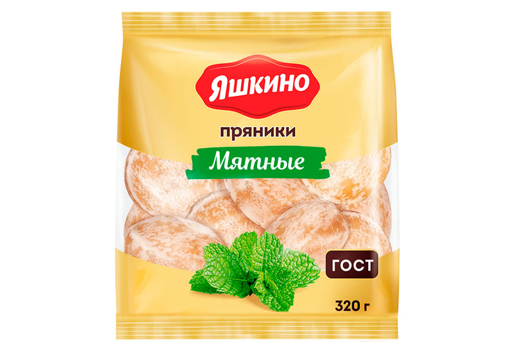 «Яшкино», пряники Мятные, ГОСТ, 320 г
