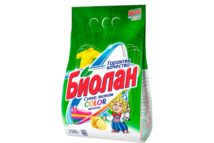 Стиральный порошок «Биолан» Супер эконом Color автомат, 1,5 кг