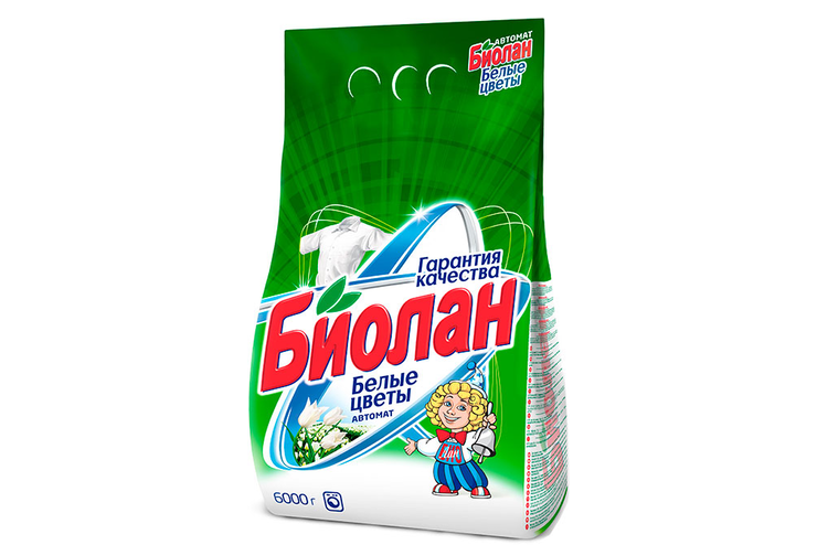 Стиральный порошок «Биолан» Белые цветы Автомат, 6 кг