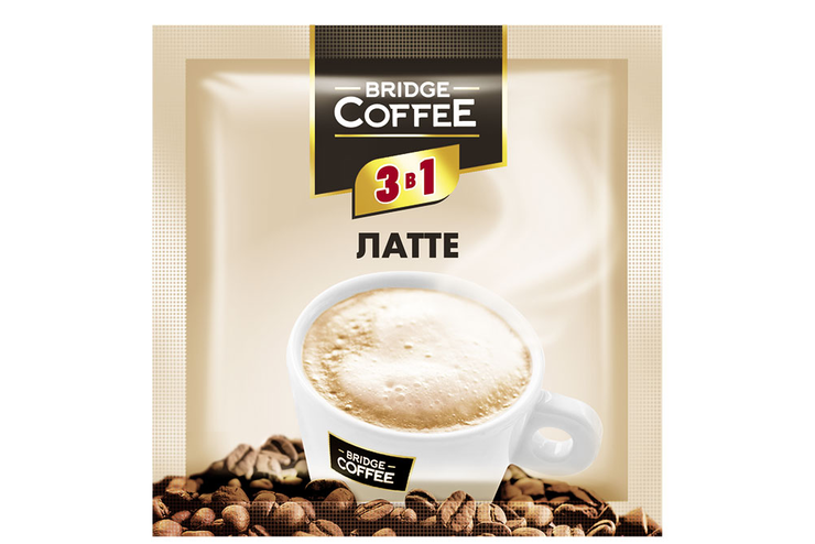 «Bridge Coffee», напиток кофейный 3 в 1 Латте, 20 г «Bridge Coffee», напиток кофейный 3 в 1 Латте, 20 г