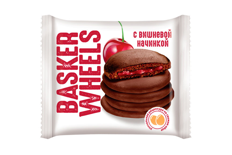 «Basker Wheels», pancake с вишнёвой начинкой, 36 г «Basker Wheels», pancake с вишнёвой начинкой, 36 г