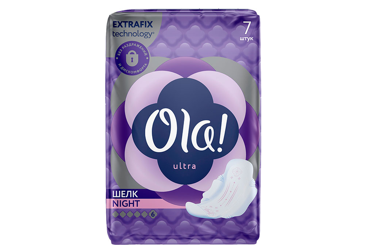 Прокладки Ola! Ultra Night, 7шт, 52 г
