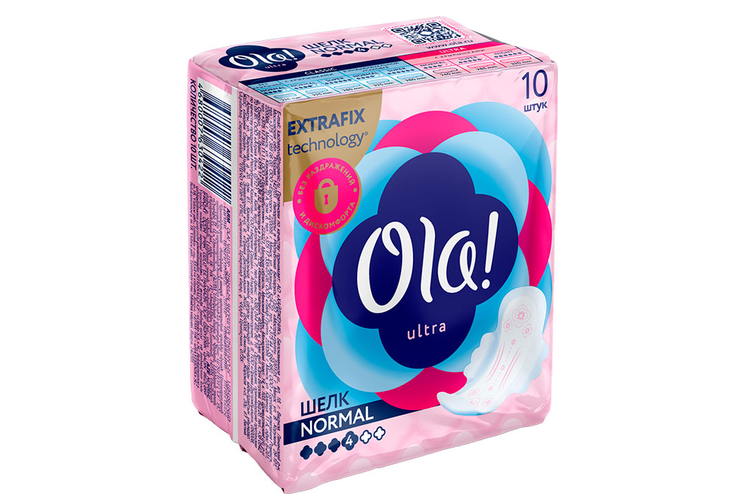 Прокладки Ola! Ultra Шелк Normal, 10 шт, 60 г