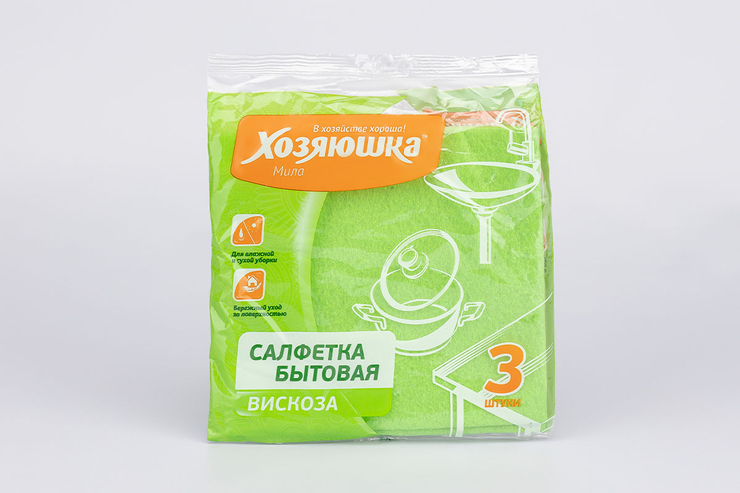 Салфетка «Хозяюшка Мила» вискоза, 3шт