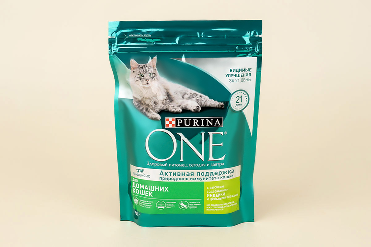 Сухой корм для кошек «Purina ONE» с индейкой, 200 г